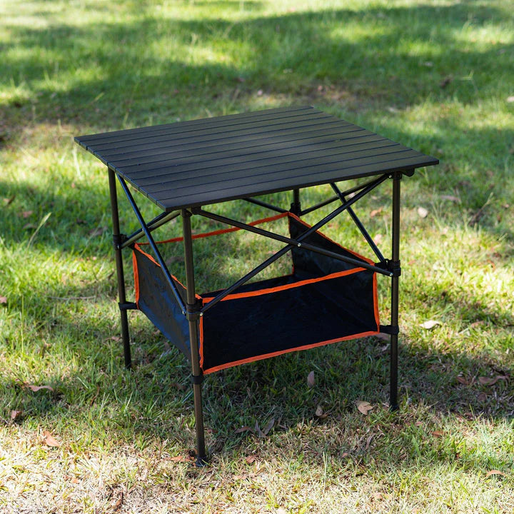 Roll Up Camping Table With A Basket